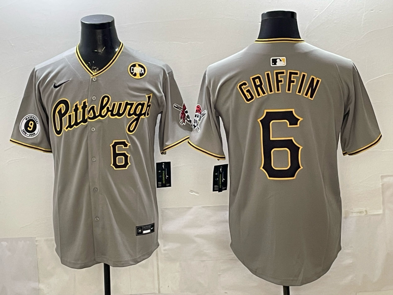 Men Pittsburgh Pirates #6 Griffin grey Game 2026 Nike MLB Jersey 0401005->pittsburgh pirates->MLB Jersey